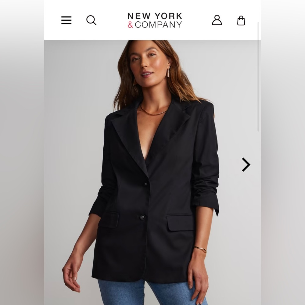 New York & Company Women’s Black Blazer. Size 0.